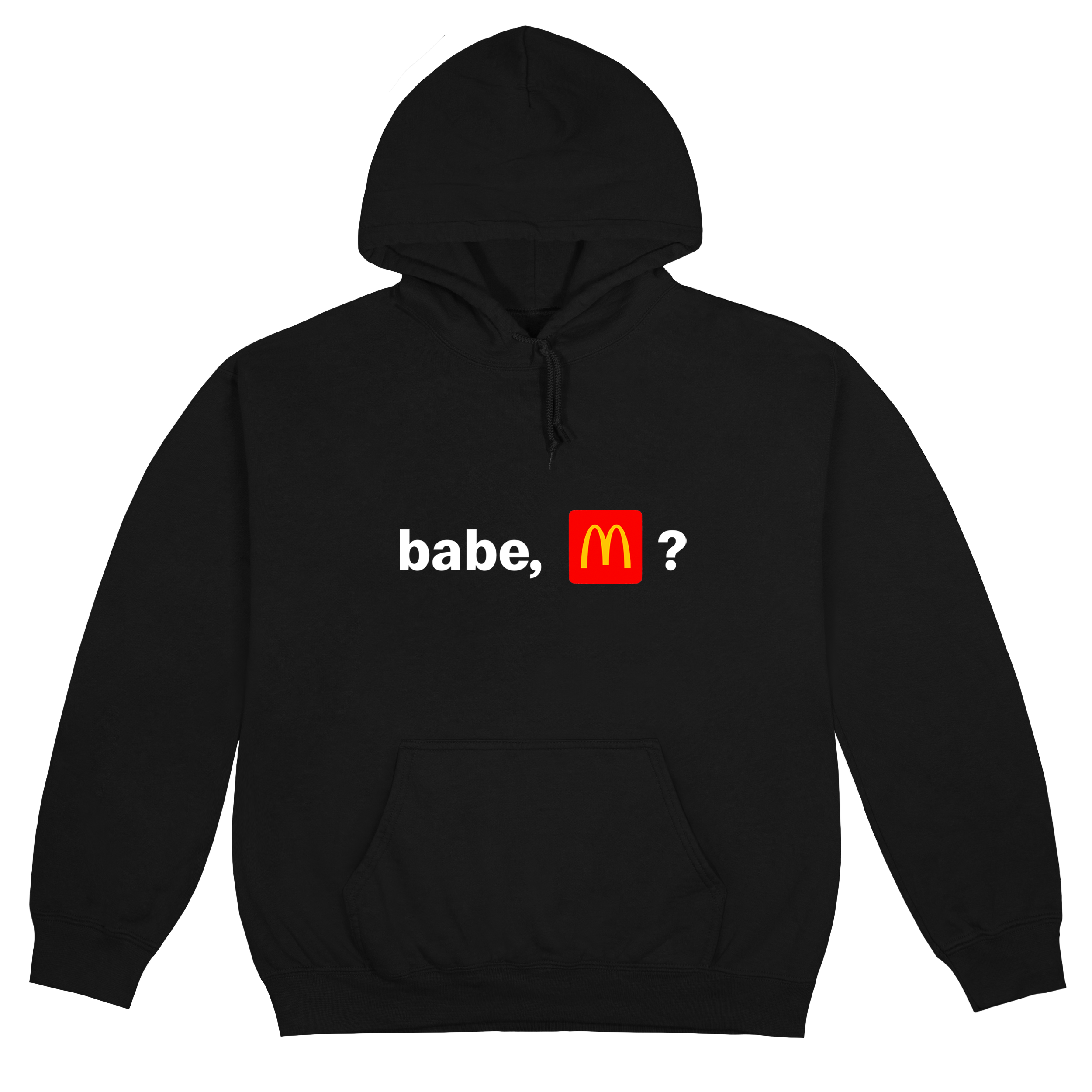 BABE, MCDONALDS? BLACK HOODIE S ブラック パーカー BABE, MCDONALDS? BLACK HOODIE – The Cardi B & Offset Meal