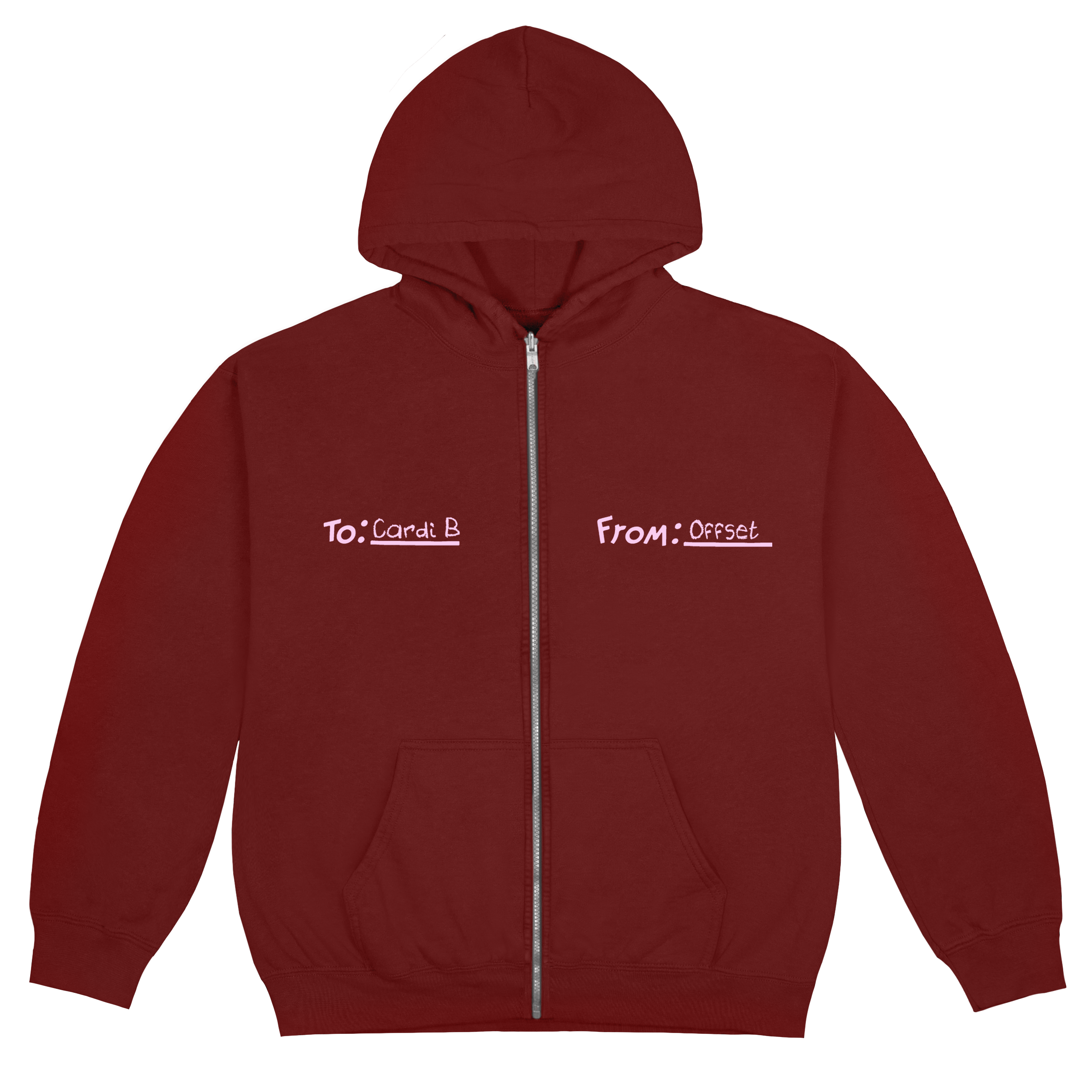 TO CARDI B FROM OFFSET ZIP HOODIE – The Cardi B & Offset Meal