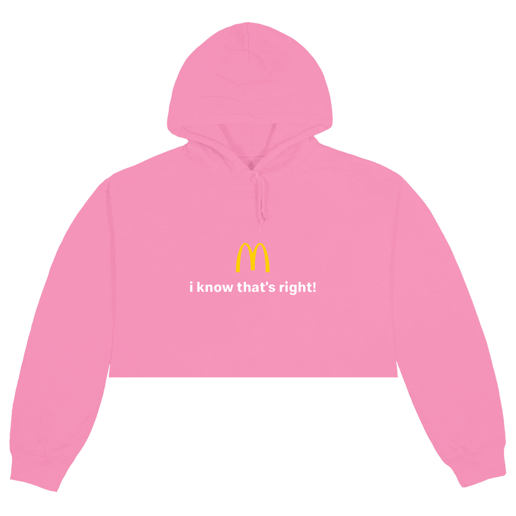 I KNOW THAT'S RIGHT CROPPED PINK HOODIE – The Cardi B & Offset